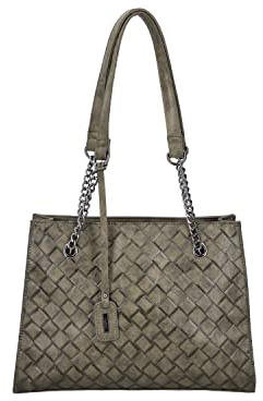 Rieker Damen H1336 Shopper, grün