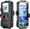 Waterproof Underwater Snorkeling Diving Phone Case for iPhone 14 Pro Max 14 Plus 13/12/11 Pro Max Mini Xr/X/Xs Professional [30m/98ft] Photo Video Cover (Black)