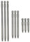 Saipor Set of 9 Pieces Magnetic SQ2 Square Head Screwdriver Bits 1/4 Inch Hex Shank Square Drive Bit Security Electric Screw Driver Drill Bit for Electric Hand Screwdrivers, 50/100/150mm Length