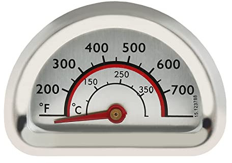 MOOTVGOO Termometro per coperchio griglia per barbecue, in acciaio inox, indicatore di calore, adatto per griglia Charbroil, sostituisce 463271314, 463247412, 463247512, 463225315, 463434313