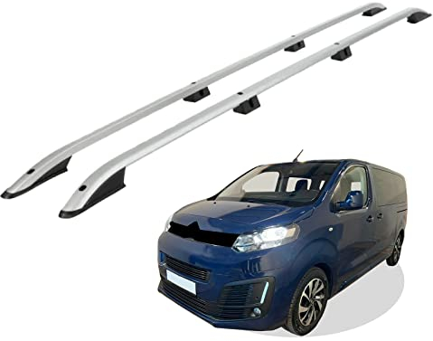 Dachreling passend für Citroen SpaceTourer L2 mittel (MWB) Baujahr ab 2016 (Grau) mit ABE