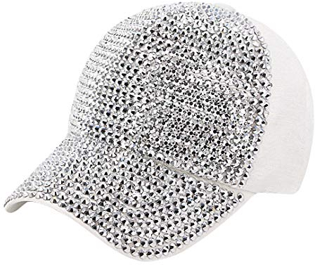 Naimo Damen Strass Baseball Cap Verstellbarer Baseballmütze Frauen Sparkle Diamant Basecap Sommer Kappe Sonnenhut