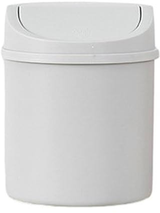 Joyivike Poubelle, Poubelle de Table avec Couvercle, Poubelle de Table, Poubelle De Table Portable, Poubelle De Bureau avec Couvercle pour Salle de Bain, Plan de Travail, Sdb, Chambre, Gris