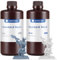 ANYCUBIC 3D Drucker Resin, UV 405nm Standard Rapid Photopolymer Resin, mit Hoher Genauigkeit und Schneller Aushärtung und Hervorragender Fließfähigkeit für den LCD DLP 3D Printer (Grau+Weiß,1kg,2pcs)