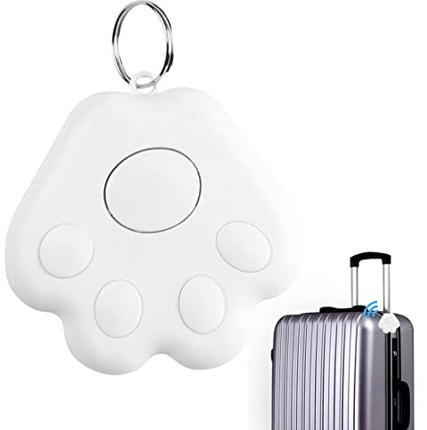 Quzente Traqueur d'animaux, GPS pour Chiens avec Forme de Griffe de Chat - Localisateur de Chat Chien, localisateur de clé sans Fil en Temps réel, capteur d'alarme Portable pour Animaux de