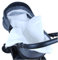Babylux Babydecke MUSSELIN Kinderwagen Decke 75x60cm Kuscheldecke Stubenwagen MPM (Weiß)