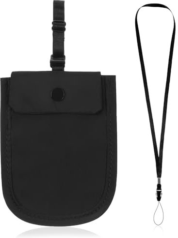 Andibro Reise BH Geldbörse, Versteckte Undercover Reise BH Tasche Anti-Diebstahl BH-Brieftasch mit Verstellbarem Gummiband Waschbare Stash Tasche Geldbeutel für Reisepass Geld Wertsache