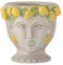 Bloomingville Creative Collection Limone Blumentopf, Gelb, Steingut, T16,5xH16 cm