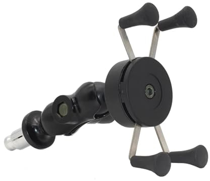 Soporte Telefono Moto Para Suzuki Para GSX-R 600 750 1000 GSX1300R Para Hayabusa Soporte Teléfono Para Soporte Vástago Horquilla Soporte Navegación GPS Con Cargador USB Soporte Móvil Moto USB(Without