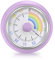 Visueller Timer Regenbogen für Kinder, Eieruhr, 60-Minuten Countdown Timer Kühlschrank mit Magnetfuß Mechanisch Uhrwerk Keine Batterien Erforderlich Klingelarm für Studie/Arbeit/Kochen Lila