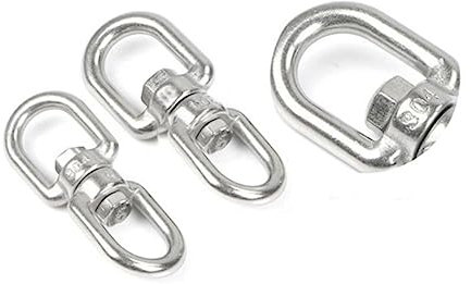 iplusmile 3pcs Stainless Steel Swivel Hooks for Hanging Plants Wind Chimes Bird Feeders Design Versatile Extensions