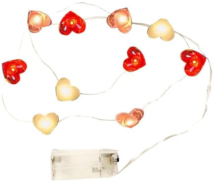 Generisch Herz-kette,Herzförmige kette, Valentinstag dekorative, Herzförmige Valentinstag-kette, Dekoration für Zuhause, Zimmer, Hochzeit