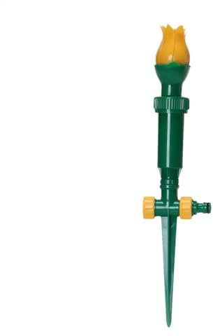 Soffione doccia a tulipani, spruzzatore a spruzzo per fiori, spruzzatore rotante da giardino, facile installazione e connessione, irrigazione automatica del prato, 40,60 cm x 7,6 cm, per cortile parco
