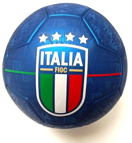 ITALIA FIGC Pallone da Calcio Licenza Ufficiale, Palla da calcio - Misura 5 - Palla Professionale per Divertimento e Allenamento - Licenza Originale
