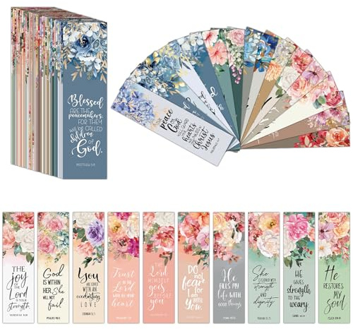 Gsrhzd Lesezeichen, Lesezeichen Papier, 30 Stück | Inspirierende Bibel Personalisiertes Motivations Bookmark für Buchliebhaber, Lehrer, Studenten, Freunde, Frauen, Männer