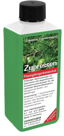 Zypressen-Dünger – Flüssigdünger für Cupressus, Cupressocyparis und weitere Arten 250ml (250 ml)