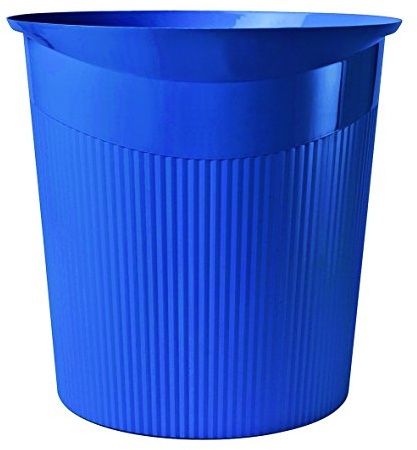Papierkorb HAN LOOP, 13 Liter, modernes Design, rund, blau