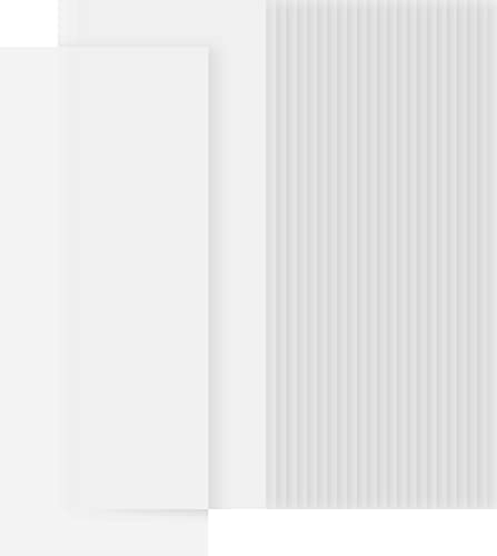 folia 77075 Transparentpapierzuschnitte, 155 x 370 mm, Weiß