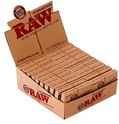 RAW Hydrostone Keramikstein Tabakbefeuchter aus Terracotta 3 Displays (60 RAW Hydrostones)