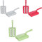 Double Crumb Brush with Handle (Colours May Vary)