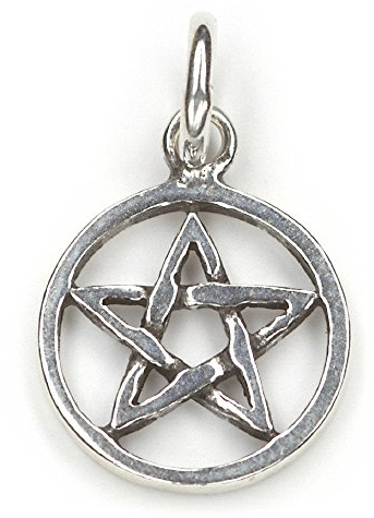 Drachensilber Pentagramm Schmuck Anhänger 925er Silber Hexenstern Amulett magisch keltischer Kettenanhänger