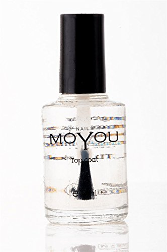 MoYou Nails Original Top Coat 12ml, transparent shiny stamping nail polish used for long lasting affect and to create beautiful nail art designs