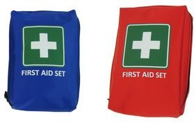 LEINA-WERKE REF 50050 Mobiles Erste-Hilfe-Set First Aid, 21-teilig, rot