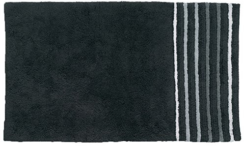 Kela Badematte Ladessa 100x60cm aus Baumwolle in schwarz, 60 x 100 x 0.8 cm