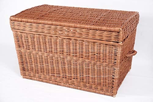 rattan-petrak Stabile Truhe aus Weide geflochten (B100 x T58 x H58 cm)