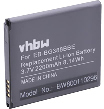 vhbw Akku kompatibel mit Samsung Galaxy XCover 3 Handy Smartphone Telefon (2200 mAh, 3,85 V, Li-Ion)