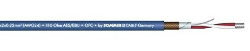 Sommer Kabel DMX Kabel 2x0.22 100m BK SC-Punkt und Komma