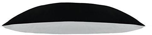 Jasmine Silk 100% Pure Mulberry Silk 19 Momme Charmeuse Silk Pillowcase With Cotton underside for Hair and Skin 1pc 50 x 75 cm Hypoallergenic Envelope Closure (Black)