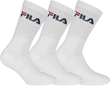 FILA 9 Paar Socken, Frottee Tennissocken mit Logobund, Unisex (3x 3er Pack) (Weiß, 35-38 (3-5 UK))