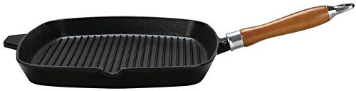 Eisenguss-Steakpfanne Rustica mit Rillenboden, 28 x 28 cm