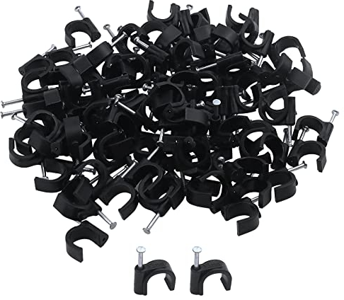 Antrader Kabelschellen, 100 Stück 12mm schwarz