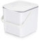 Minky Homecare Kitchen Compost Bin – Countertop Food Waste Caddy with Easy Wipe Clean Interior – Made in The UK - 3.5L (0.9 gal.) (White)