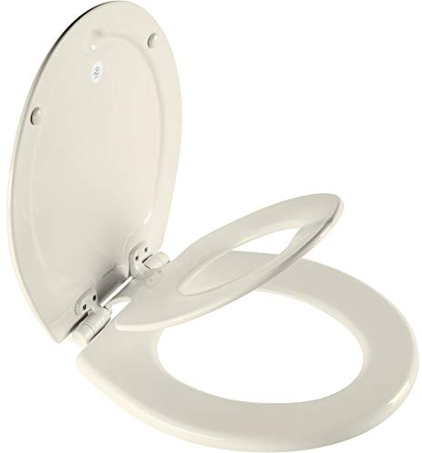 Mayfair 888SLOW 346 NextStep2 Toilet Seat, Biscuit, Round