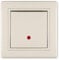 ALING-CONEL Ein/Aus Schalter mit Glimmlampe 16AX/250V~ inkl.Rahmen (komplett) Beige (RAL 1013)