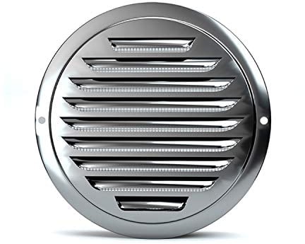 AZITICY Griglie di Aerazione Rotonde in Acciaio Inox per Tubo di Ventilazione (100mm)