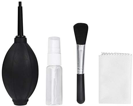 Kit de nettoyage d'appareil photo, 5 pièces ensemble de nettoyage antistatique professionnel appareil photo numérique PC ordinateur portable clavier outils de nettoyage de la poussière avec sac de ran