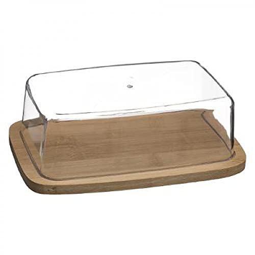 5five Beurrier en bambou pour 250 g de beurre transparent