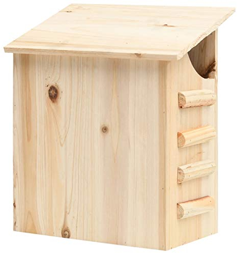 Tidyard Fledermauskasten Fledermaus Nistkasten Brutkasten Fledermaushaus Tanne Massivholz 30x20x38 cm