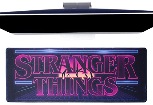 Stranger Things Official Licensed XXL Mouse Pad & Keyboard - Increase Your Comfort on Your Computer - 80cm x 30cm