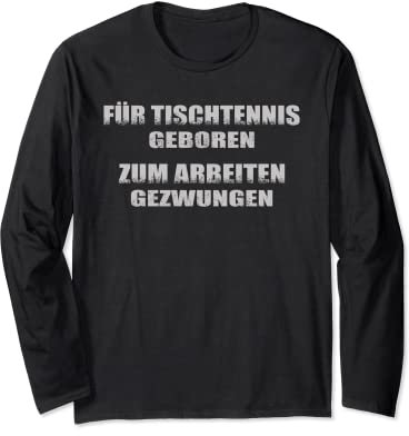 Tischtennis Zubehör Gadget für Ping Pong Set als Tischtennis Langarmshirt