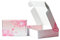 STRBOXONG Versandkartons aus gemustertem Wellpappe, Geschenkboxen mit Deckel, 150x100x40 mm, Royal Mail Post, Versandkartons für Geschäftsversand oder Geschenkverpackung, 25 Stück (Sakura)