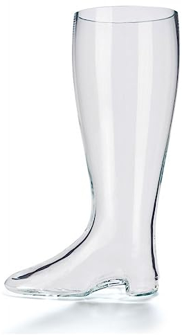 Stölzle - Botas de cerveza sopladas a boca, 2 litros, divertido vaso de cerveza como regalo de cerveza, original vaso de cerveza, 2 L