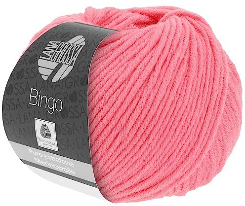 LANA GROSSA Bingo | Extrafeine Merinowolle waschmaschinenfest und filzfrei | Handstrickgarn aus 100% Schurwolle (Merino extrafein) | 50g Wolle zum Stricken & Häkeln | 80m Garn FB 751