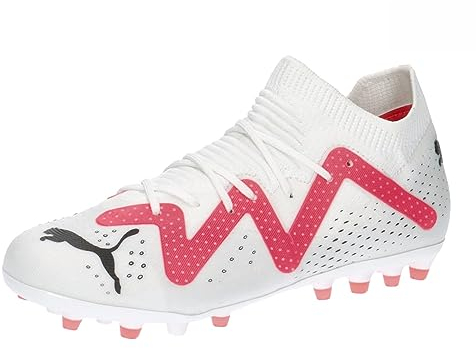PUMA Future Match MG JR Fussballschuh, White Black-FIRE Orchid, 36 EU