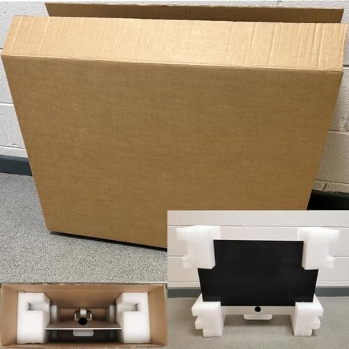 iMac 27 heavy duty shipping box + Poly inserts - Brown Storage transport