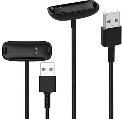 weishan 2 Pcs Charger Cable for Fitbit Inspire 3 Fitness Tracker, USB Magnetic Charging Cords Accessories for Fitbit Smartwatch, 1.0ft/3.3ft